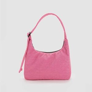 Baggu Mini Nylon Shoulder Bag in Azalea Pink